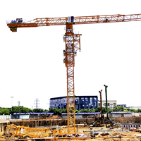 Grúa Torre DAHAN QTZ500-8530 de 25/32 Toneladas, Equipo de Construcción de Techo Plano, Momento de Elevación Nominal de 500t.m, Longitud del Brazo de 30m-85m, Motor