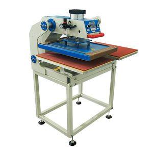 Prensa de transferencia de calor neumática 80x100 máquina de prensa de calor de doble cabezal máquina de prensa de calor giratoria automática neumática - Product Image 3