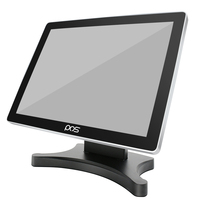 15,6-дюймовая POS-система «все в одном» с двумя экранами на Windows, кассовый аппарат с емкостным сенсорным экраном и термопринтером
