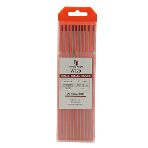 Elektroda Tungsten WT20 2.4mm Merah Berkualitas Tinggi, Laris Manis, Harga Pabrik Ekonomis, Batang Las - Product Image 1