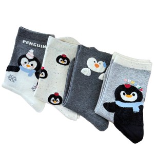 Penguin Crew <b>Socks</b> Women Soft Cozy Anime Cartoon <b>Winter</b> Style Youth Size One Size - Product Image 4
