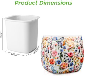 Nouveau Kit de Bricolage 96 Pièces Puzzle 3D en Plastique Vase 11x11x11cm pour Décoration Maison Amoureux des Fleurs Idée Cadeau Fête des Mères - Product Image 2