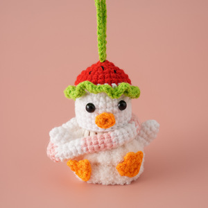 Cross-Border New Yarn Finished Goods Cheer Small Pendant Knitted Badminton Duckling Cute Animal Charm Zhejiang TSLZ-20221628 - Product Image 3