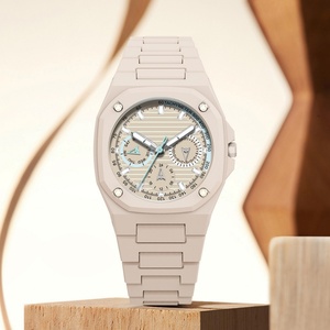 Montre de sport à quartz de luxe pour hommes, avec affichage du calendrier et des aiguilles, chiffres arabes, étanche - Product Image 1