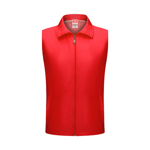 Gilet décontracté en toile pour hommes, grande taille, double couche, imprimé LOGO, pour campagne de publicité de service public, travailleurs sociaux - Product Image 3