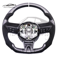 Volant en fibre de carbone véritable à fond plat en forme de D pour Chevrolet Camaro 2010-2011 LS LT RS SS