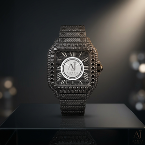 Reloj Mecánico con Números Romanos Negros, Esfera Cuadrada, Reloj de Pulsera, Estilo de Joyería - Product Image 1