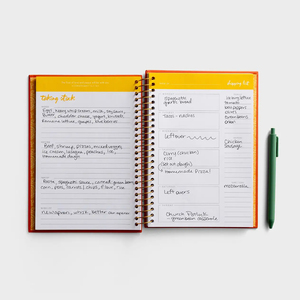 Carnet de notes A5 personnalisé à spirale, planificateur de repas, planificateur quotidien des courses, agenda mensuel non daté avec impression couleur - Product Image 4