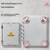 Boîte de jonction en aluminium anti-explosion ATEX, étanche IP66, revêtement poudré, sécurité accrue