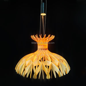 Luce a soffitto in legno a Led personalizzata America popolare decorazione artistica a soffitto in legno luce a sospensione - Product Image 3