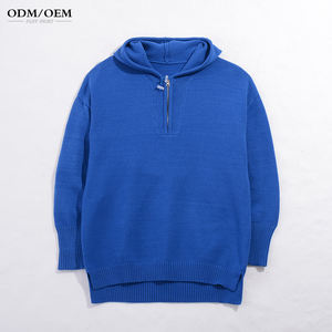 Suéter Personalizado Extra Grande con Capucha para Hombre, Diseño Jacquard con Logotipo, Suéter de Punto para Invierno - Product Image 1