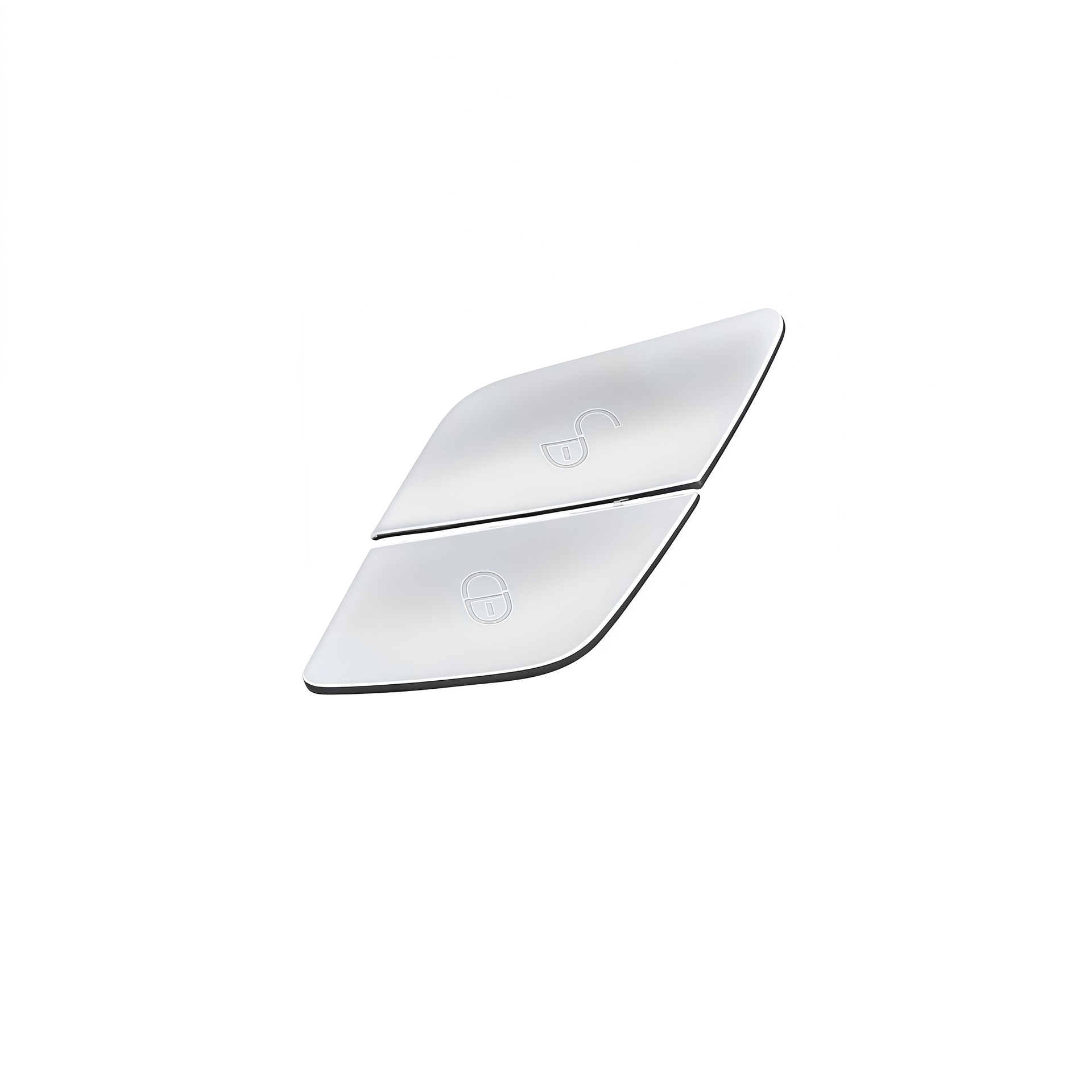 Asiento del conductor [juego de 2 piezas] Plata