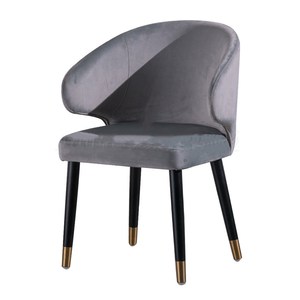 <span class=keywords><strong>Fauteuil</strong></span> moderne, chaises de salle à manger <span class=keywords><strong>pas</strong></span> chères, chaises en velours <span class=keywords><strong>gris</strong></span>, chaises en velours noir de luxe modernes à vendre, d'occasion - Product Image 1