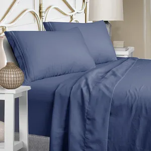Wholesale Cheap Sheet Sets 1800 Thread Count Bedsheet Soft Full Size Microfiber Bedding Set