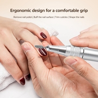 Machine à ongles professionnelle sans fil en acier inoxydable, rechargeable, 35 000 tr/min, personnalisée, très populaire sur le marché