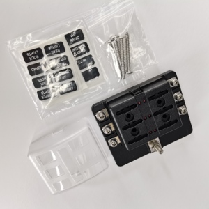 Fky Dc ATC/ATO Cầu Chì Blade Block Chủ Ô Tô Hộp Cầu Chì 6 Cách Lưỡi Cầu Chì Khối Với LED Pbt + PC 100A - Product Image 4