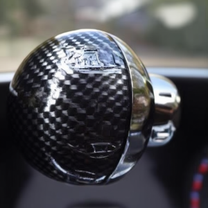ZCQR DECO Carbon Fiber Lightweight <b>Gear</b> Shift <b>Knob</b> Black Sphere Shape for Car - Product Image 2
