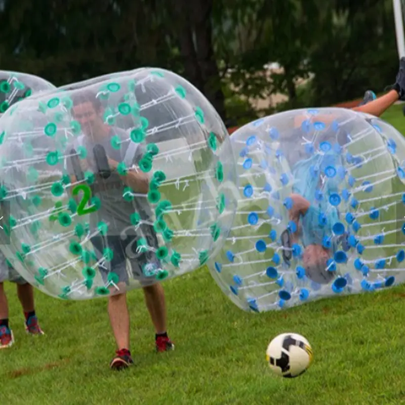 Umwelt material verdickt PVC aufblasbaren menschlichen Stoßfänger ball Kinder Erwachsenen Bubble Ball Gras Fußball Schlag ball