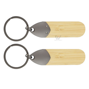 Custom logo Wedding Favors Blanks Wooden Key Chain Wood Keychains for Guest