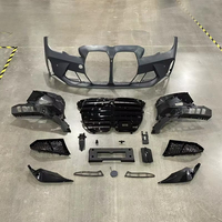 Nouvel ensemble de calandre avant complète pour voiture, conversion de lifting, compatible avec les kits carrosserie M3 pour BMW Série 3 G20, ajustement parfait à 100 %.