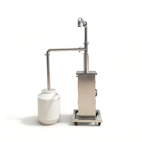 Pompe d'aspiration pneumatique en acier inoxydable 304 pour produits chimiques, crèmes et pâtes à haute viscosité