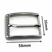 Boucle de ceinture carrée haut de gamme en alliage de zinc de 35 mm pour homme avec design personnalisé en gros