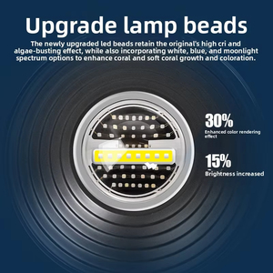 Lámpara LED <span class=keywords><strong>para</strong></span> Acuario Jecod Jebao MSQ Smart Coral Reef Light de Espectro Completo y Doble Canal <span class=keywords><strong>para</strong></span> <span class=keywords><strong>Peceras</strong></span> de Arrecife Marino - Product Image 6