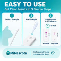Bandelette de test rapide pour le parvovirus canin, carte de détection d'antigène CPV Ag, kit de test pour animaux de compagnie, version anglaise exclusive