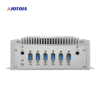 Mini PC sans ventilateur, ordinateur embarqué industriel, processeur Celeron J1900, Celeron J6412, Core I5 4300U, 2 LAN, 6 USB, 6 COM, M51 I5 8