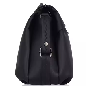 Premium Black PU Leather <b>Shoulder</b> <b>Bag</b> for Women Customizable <b>Large</b> Capacity Single Strap <b>Bag</b> with Secure Zip Closure - Product Image 1