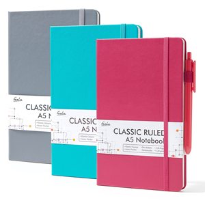 Tùy chỉnh 120gsm A5 máy tính xách tay 128 trang Cai Trị bìa cứng cổ điển bằng văn bản Tạp Chí ban nhạc đàn hồi 21x13cm làm giấy <span class=keywords><strong>PP</strong></span> bìa chất liệu - Product Image 1