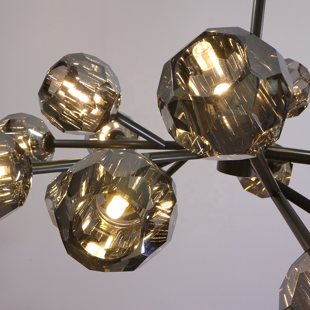 chandelier smoke crystal