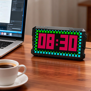 Écran LED Mecha Pixel, animation de texte personnalisée via l'application, horloge, lumière d'ambiance E-sports, cadeau numérique transfrontalier - Product Image 6