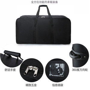 Bolsa tejida, bolsa de equipaje de gran capacidad, bolsa escolar para estudiantes, bolsa de viaje para aerolíneas, bolsa de viaje con ruedas, bolsa para mudanzas - Product Image 3
