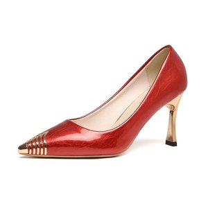 Talon haut femmes <span class=keywords><strong>2023</strong></span> printemps nouvelle bouche peu profonde chaussure unique mode cuir talon mince <span class=keywords><strong>chaussures</strong></span> de mariage pour femmes - Product Image 5