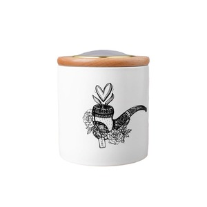Ceramic Tobacco Jar With Hygrometer Tube Shape Moisture Proof Storage For Cigar Cases Humidors - Product Image 3