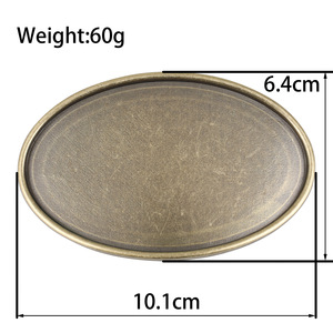 Fibbia per Cintura Stile Western Cowboy Personalizzabile, Design Ovale, Rettangolare o Rotondo, Colore Bronzo Antico, Fai-da-Te - Product Image 2