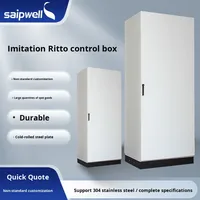 Boîtier de distribution électrique en acier laminé à froid SAIPWELL, panneaux de jonction, équipement de contrôle d'éclairage, 400V 300A IP55, serrure biométrique