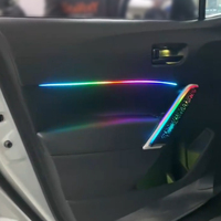 Lampe d'ambiance intérieure TMPRO pour Toyota Corolla Cross/Frontlander 2022-2025, accessoires décoratifs LED 64 couleurs