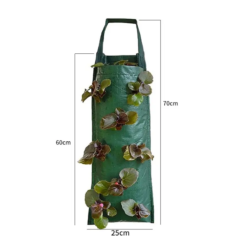 wholesale hanging strawberry tomato growing bags for indoor and outdoor vertical planting of vegetables, herbs and flowers