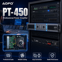 Amplificateur de puissance professionnel 1U double canal 400W avec transformateur toroïdal pour sonorisation live, enceintes DJ et systèmes PA