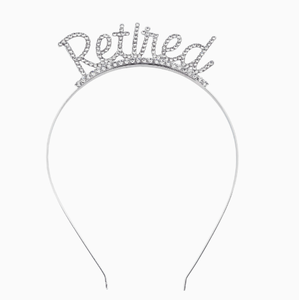 Diadema de Moda DAMAI con Letras de Retiro y Pedrería, Accesorio para el Cabello con Temática de Retiro para Mujeres, Decoración para Fiestas, Adorno para el Cabello - Product Image 4
