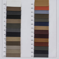 Nouveau stock 275G Tissu en coton élastique brossé sergé haute densité 21 fils, fil élastique quadridirectionnel pour ensemble veste et pantalon pour garçons