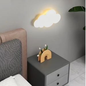 Modern Design Indoor Iron Art Cloud Shaped Lamp Kids Room <strong>Nursery</strong> School Decorative <strong>Wall</strong> <strong>Lights</strong> - Product Image 4