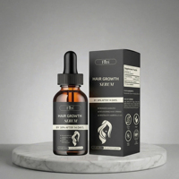 Sérum Capillaire Croissance Peptides Extraits Végétaux Naturels Biotine Caféine Huile de Ricin Nourrissant Cuir Chevelu Sans Prostaglandine Marque Privée OEM