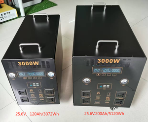 J Xách Tay 3000W Trạm MPPT Điều Khiển Lithium Sắt Phosphate Lưu Trữ Pin Cho Nhà Năng Lượng Mặt Trời Bảng Điều Khiển Xe Đèn Pin - Product Image 4