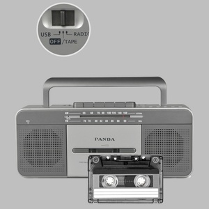 Reproductor de Casetes Portátil Clásico Vintage Barato Personalizado al por Mayor con Radio AM/FM y Grabadora de Audio Boombox - Product Image 4