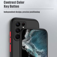 Fundas Transparentes Rígidas Esmeriladas para Teléfonos Móviles Samsung S23 FE S24 S25 S26, Funda Delgada Antigolpes para Samsung Galaxy A72 A15 A52 A54 5G