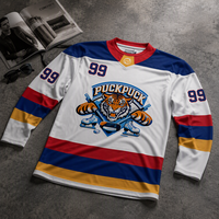 Puckpuck Vente en gros de chaussettes de hockey sur glace personnalisées en polyester, respirantes et à séchage rapide, chaussettes d'équipe avec personnalisation en usine