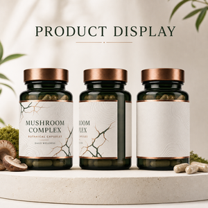Complesso 10 in 1, 60 Capsule, Miscela di 10 Estratti di Funghi, Supporto Immunitario, Sollievo dalle Malattie Stagionali, Integratori Erboristici - Product Image 1